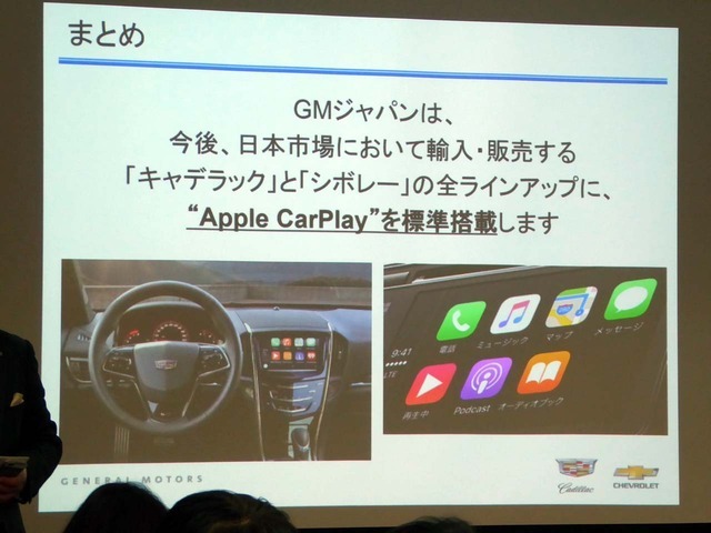 「Apple CarPlay」を標準搭載の説明