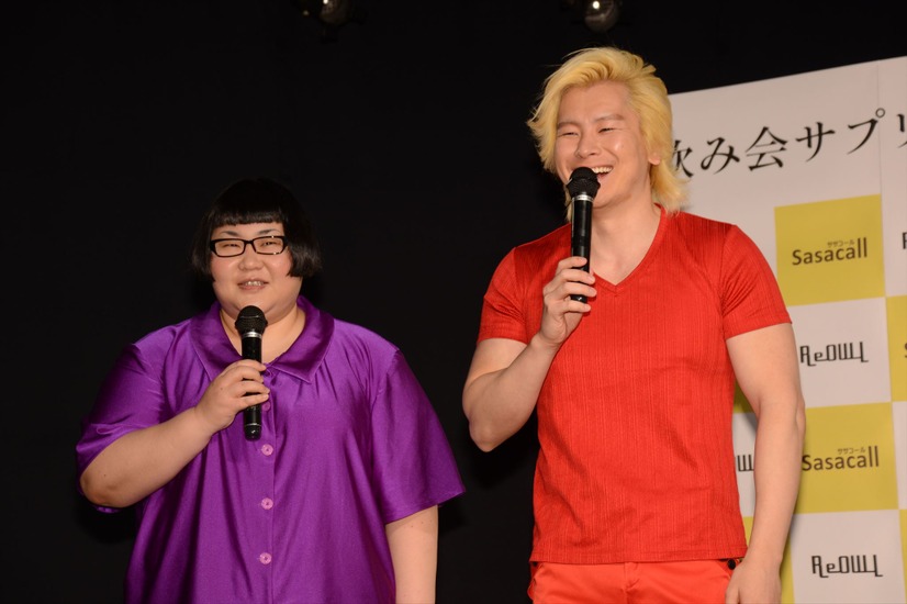メイプル超合金（安藤なつ・カズレーザー）【写真：鶴見菜美子】