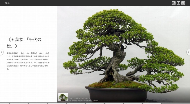 「Made in Japan: 日本の匠」画面（提供：Google）