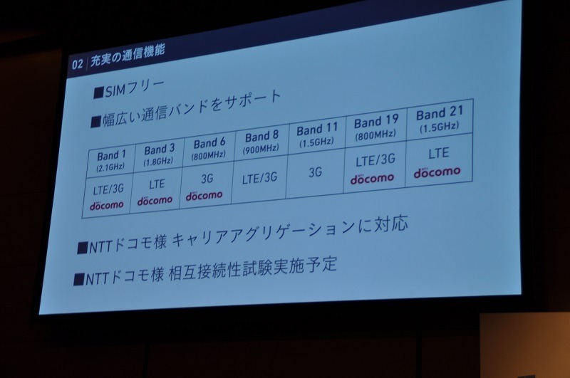 ドコモのネットワークを中心に国内のLTE/3Gネットワークに幅広く対応する