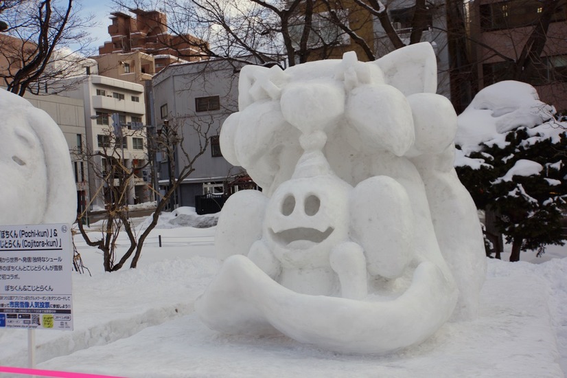 市民雪像