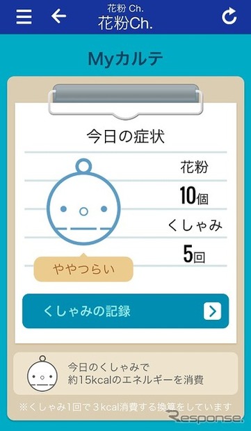 「花粉Ch.」のMyカルテ