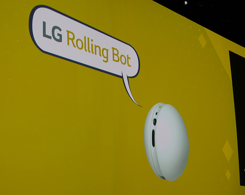 LG Rolling Botは実機の展示がなかった