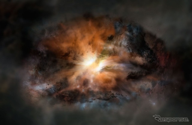 銀河W2246-0526の想像図