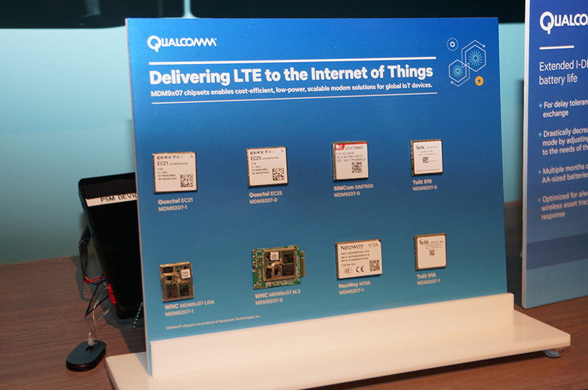 IoT向けのLTEモデムチップセット