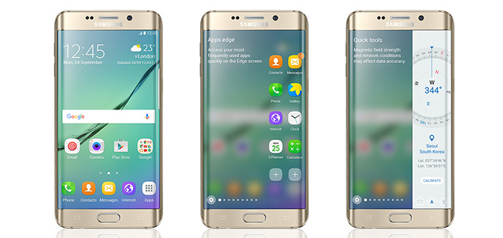 「Galaxy S6 edge」でエッジスクリーンが拡大するなど大きな変更が行われる