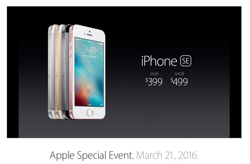 発表された「iPhone SE」