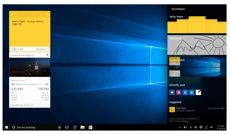 「Windows Ink」の利用イメージ（同社公式ブログより）