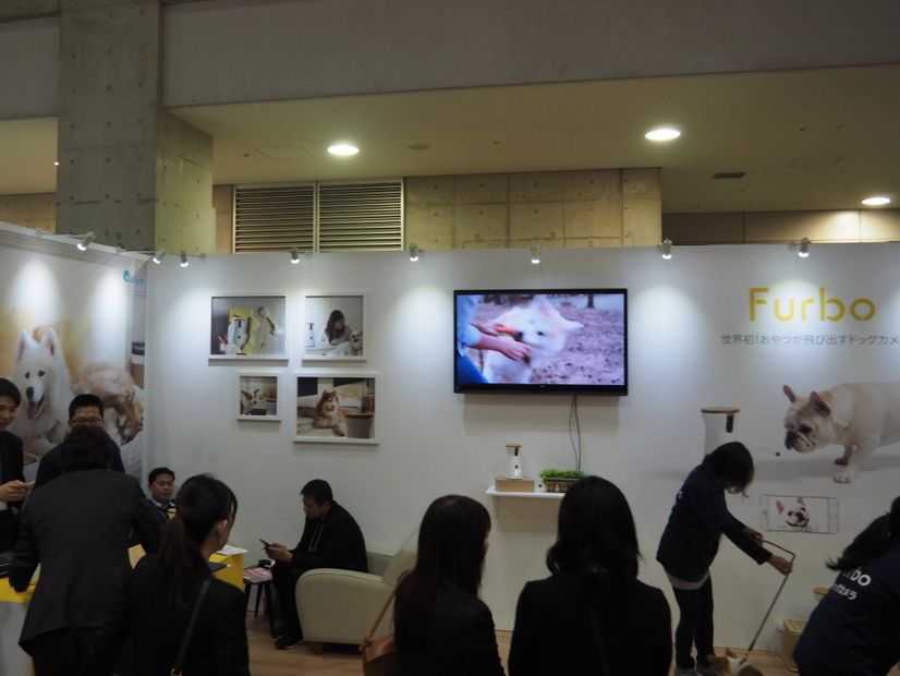 展示会では、実際に数匹の犬を使って実演も行われた