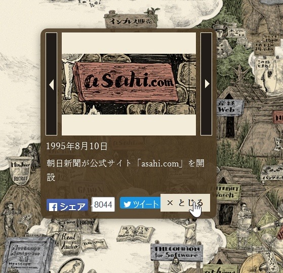 各サービスの詳細も表示される