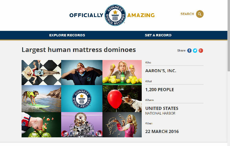 ギネス記録認定（guinnessworldrecordsより）
