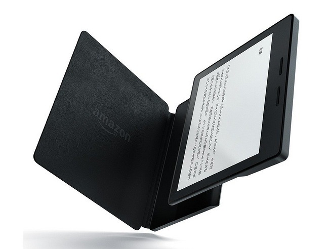 「Kindle Oasis」は、バッテリ内蔵カバー付属