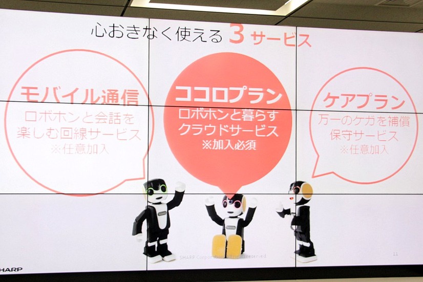 007_ロボホンの販売開始にあたり「クラウドサービス」「回線」「製品保証」「製品の予約・販売」に関する各サービスを提供