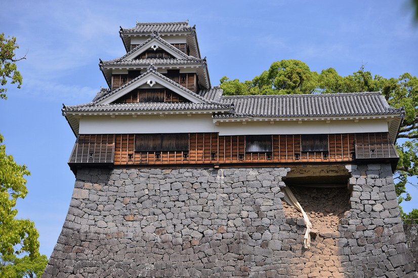 石垣が崩れるなど、地震による被害が出ている熊本城 (C)GettyImages