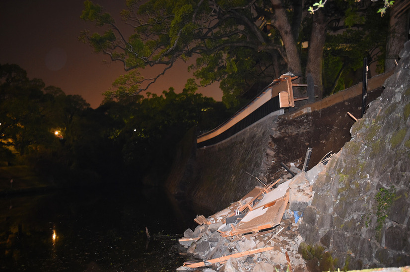 石垣が崩れるなど、地震による被害が出ている熊本城 (C)GettyImages