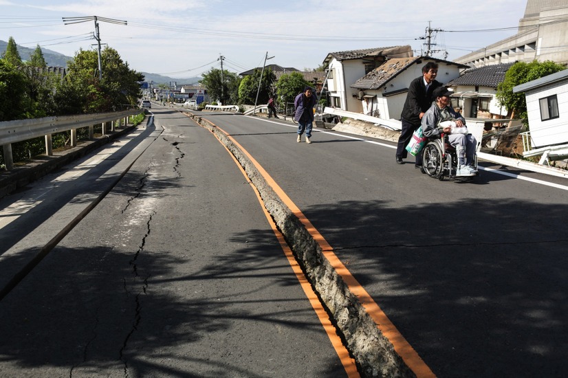 熊本地震　(c) Getty Images