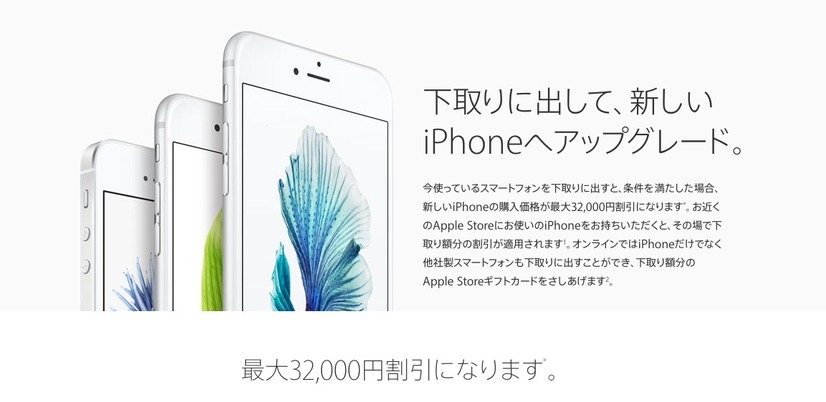 AppleによるiPhoneの下取りキャンペーン