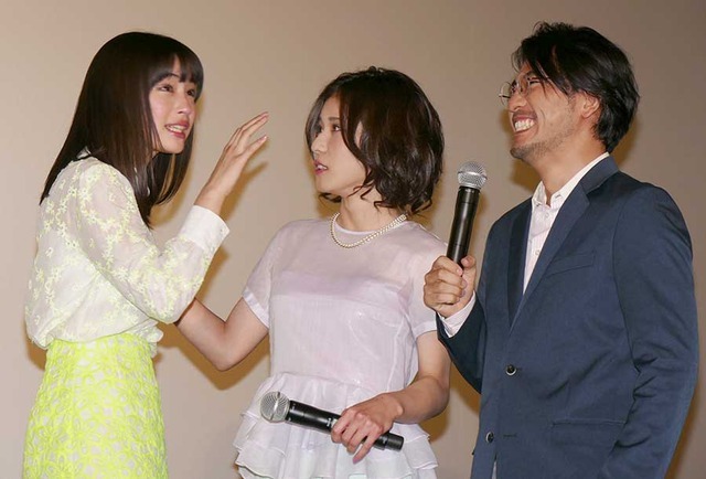 広瀬すず＆松岡茉優＆小泉徳宏監督／『ちはやふる-下の句-』初日舞台挨拶