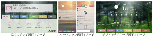 テレビをサービス利用の中心にすえ、各機器の画面デザインには統一感に加え直感的に操作ができるGUIを採用。子どもから高齢者まで容易に利用できる（画像はプレスリリースより）