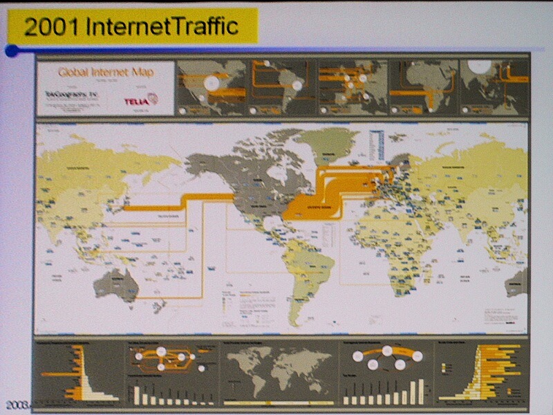 　「地球を光ファイバーのじゅうたんに」。「Interop Tokyo 2008」にて行われた慶應義塾大学環境情報学部教授の村井純氏による基調講演「地球とインターネット〜人と社会と科学技術のイノベーション〜」での言葉だ。