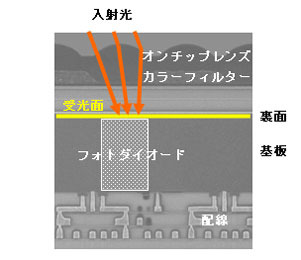 裏面照射型イメージセンサ