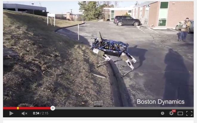 Boston Dynamicsが公開した犬型ロボット「Spot」（動画キャプチャ）