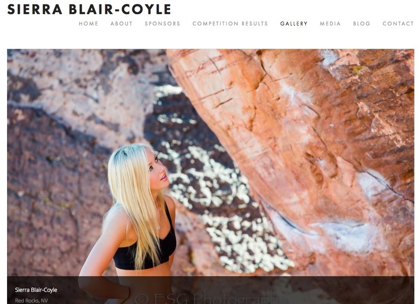 Sierra Blair-Coyleの公式サイトより