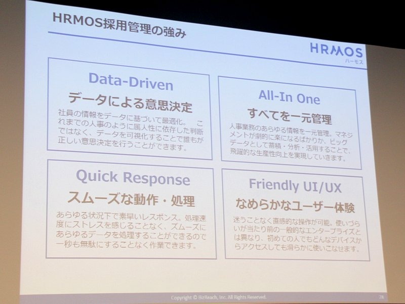 HRMOS採用管理の強み