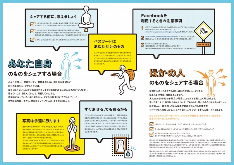 「シェアする前に考えて」裏面イメージ
