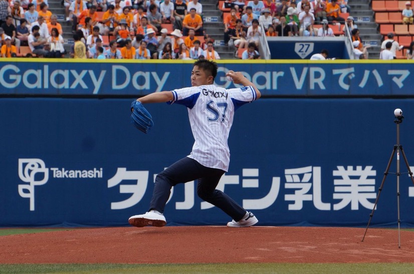 横浜スタジアム バーチャル始球式（Galaxy Day)