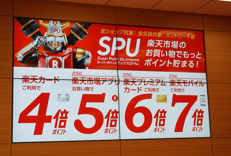 楽天プレミアムカードによる買い物ならポイントがさらに加算される