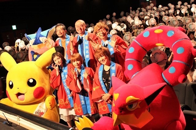 「ポケモン・ザ・ムービーXY&Z」初日舞台挨拶 10年連続出演の“しょこたん”にサプライズも