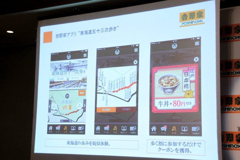 歩けば歩くほどお得なクーポンがもらえる、スマホの歩数計と連動した新コンテンツ「歩く割」も提供が開始された