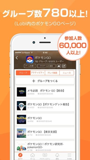 ゲーム攻略SNS「Lobi」にて「ポケモンGO攻略マップwiki」公開、現時点でポケモンの50％以上を発見