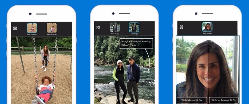 Microsoft、自動補正AI搭載のiPhone向けカメラアプリ「Pix」リリース