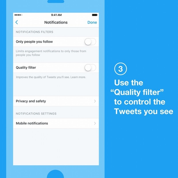Twitter、通知設定とフィルター機能を強化！