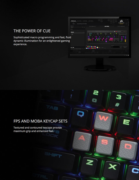 約1,680万色のLEDバックライト搭載！ Corsairの新ゲーミングキーボード発売