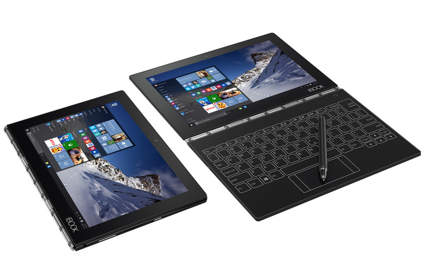 Lenovo、描画タブレットとキーボードを兼ねるパッド付き2in1端末「Yoga Book」発表【IFA 2016】