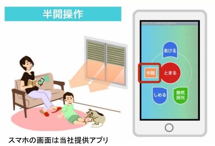 他にも任意の時間や曜日に開閉操作を設定できる「おこのみタイマー」と周辺の日の出・日の入り時刻に合わせて開閉操作を設定できる「おひさまタイマー」を搭載している（画像はプレスリリースより）