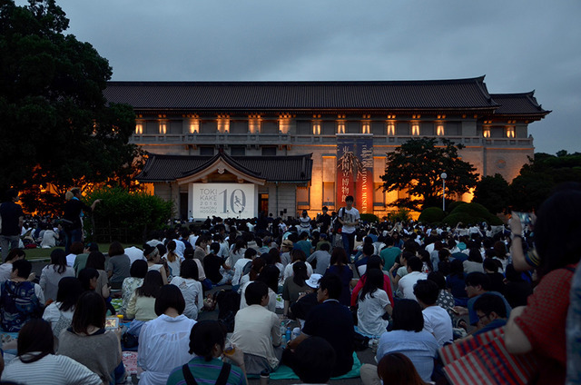 2016年7月の「博物館で野外シネマ」の様子