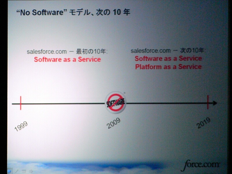 　「SaaSがPaaSに移行し、クラウドコンピュータの時代となる」——。セールスフォース・ドットコムは「Tour de Force Tokyo」を開催し、基調講演にて同社の会長兼CEOマーク・ベニオフ氏が「PaaS」（Platform as a Service）の将来性を語った。