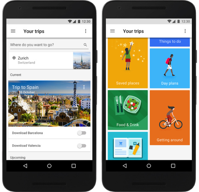 Google、旅程管理アプリ「Google Trips」リリース……人気の観光スポットなどを提案