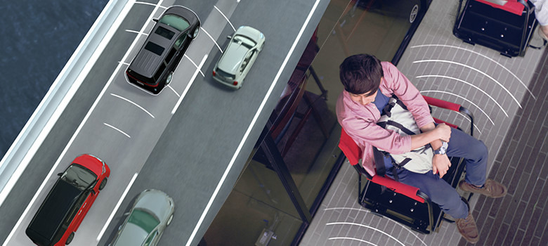 えっ、イスに座ったまま行列が進む!? 自動運転技術を生かした日産の「プロパイロットチェア」がスゴい