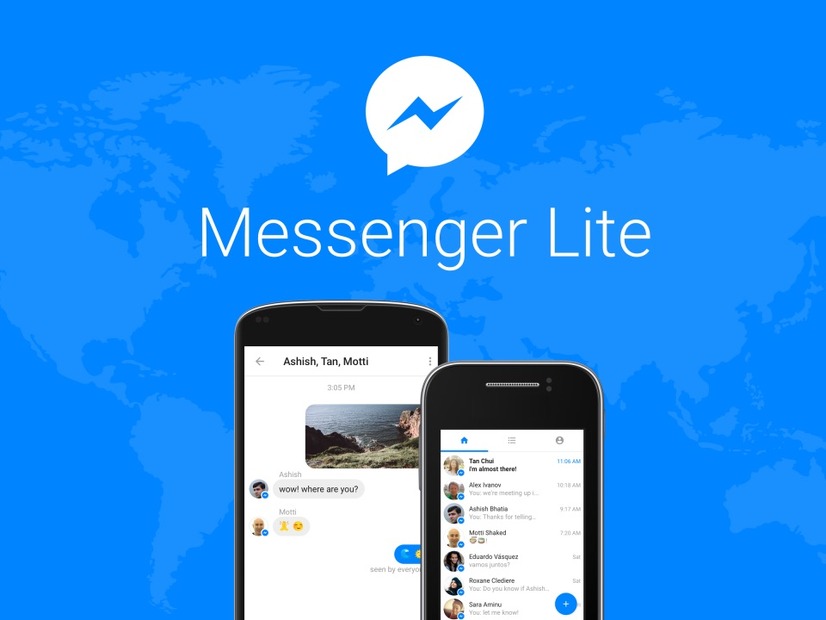 通信速度が遅くてもOK！Facebookが新興国向けのメッセージングアプリ「Messenger Lite」配信