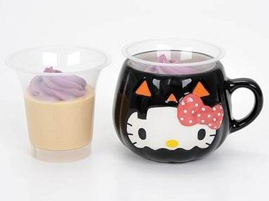 ミニストップ限定スイーツ！ハロウィン仕様のハローキティ陶器カップ付きで発売