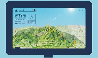 「TREK TRACK」の管理画面イメージ。登山者の情報管理、ルート分析、天候アラート、ルート脱落や停滞などの異変の察知などが可能（画像はプレスリリースより）