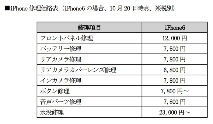 ゲオ、iPhoneの格安修理事業を27日からスタート！