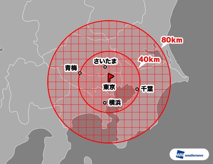 今回の取り組みのスタートに際して想定しているエリア。東京都を中心に、さいたま市、千葉市、横浜市などの近隣都市も試験エリア内に入っている（画像はプレスリリースより）