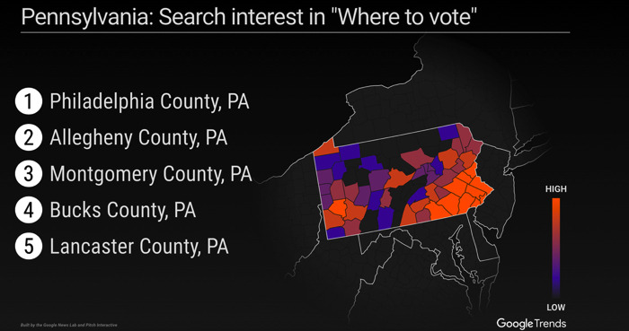 Google、米大統領選の開票結果を検索ページにカード形式で大々的に表示へ