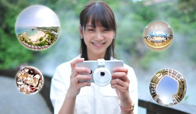 360度カメラ「Pi SOLO」登場！撮影者が写り込まず、LIVE映像のSNS共有も可能